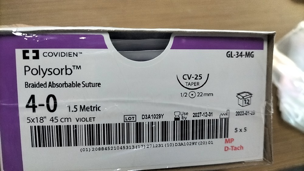 柯惠Covidien缝线GL-34MG